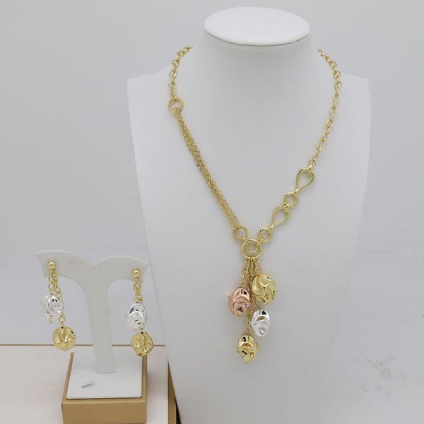 earrings & necklace tsround dubai gold color jewelry sets african wedding bridal wife gifts jewelery for women, Silver
earrings & necklace tsround dubai gold color jewelry sets african wedding bridal wife gifts jewelery for women, Silver