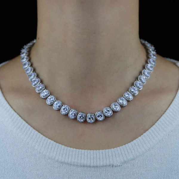 prong set big size oval cz tennis chain necklace women iced out bling cz charm hip hop fashion jewelry 2021 x0509, Black
prong set big size oval cz tennis chain necklace women iced out bling cz charm hip hop fashion jewelry 2021 x0509, Black