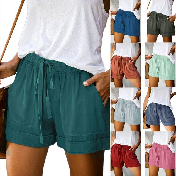comfy drawstring splice sports casual womens short elastic waist pocketed loose candy colors plus size, White;black
comfy drawstring splice sports casual womens short elastic waist pocketed loose candy colors plus size, White;black
