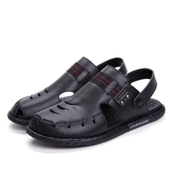 sandals hombre para couro sandalhas handmade slip 39 roman sandale outdoor casual in 44 samool slippers luxury genuine holes breathable n48h, Black
sandals hombre para couro sandalhas handmade slip 39 roman sandale outdoor casual in 44 samool slippers luxury genuine holes breathable n48h, Black