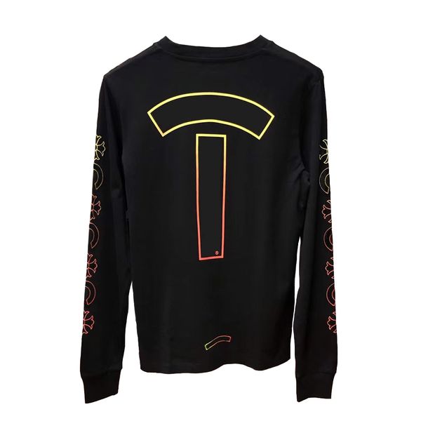 classic long sleeve men t shirt colorful letter pattern printed fashion mens woman tees 17 styles size s-xl, White;black
classic long sleeve men t shirt colorful letter pattern printed fashion mens woman tees 17 styles size s-xl, White;black