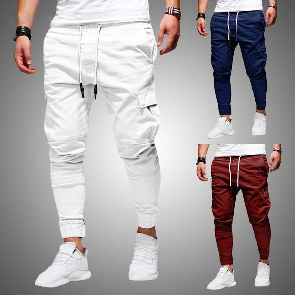 running pants men thin fashion casual jogger 2021 streetwear cargo men's multi-pockets trousers fitness gyms sweatpants mens, Black;blue
running pants men thin fashion casual jogger 2021 streetwear cargo men's multi-pockets trousers fitness gyms sweatpants mens, Black;blue