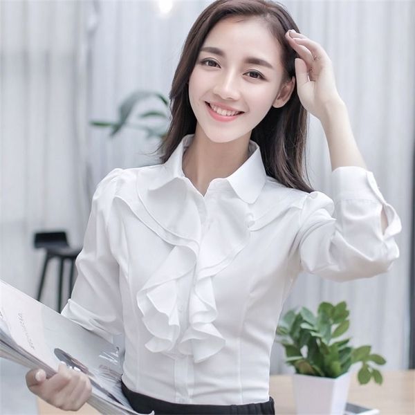 autumn winter women long sleeve shirts korea office lady turn-down collar white shirt casual ruffles blouse ladies d228 210512
autumn winter women long sleeve shirts korea office lady turn-down collar white shirt casual ruffles blouse ladies d228 210512