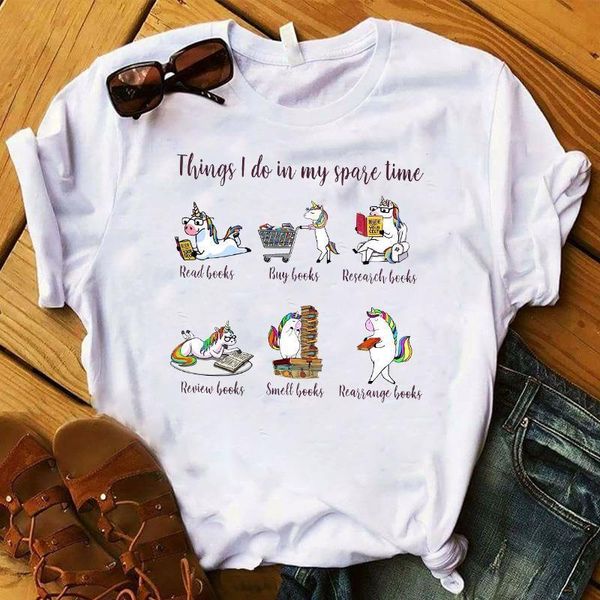 fashion unicorn things i womens do cap sleeve in my spare time t graphic tee shirt femme female, White
fashion unicorn things i womens do cap sleeve in my spare time t graphic tee shirt femme female, White
