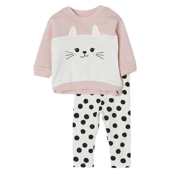 clothing sets baby girl clothes 2021 autumn casual cotton brand toddler gray cat shirt + polka dot pants children set for kids 2-7 years, White
clothing sets baby girl clothes 2021 autumn casual cotton brand toddler gray cat shirt + polka dot pants children set for kids 2-7 years, White