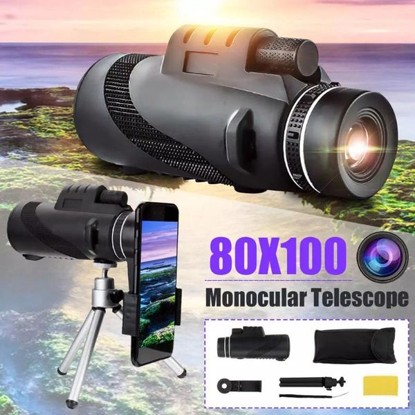 telescope & binoculars 80x100 hd monocular zoom tripod portable day/night vision camping phone clip outdoor
telescope & binoculars 80x100 hd monocular zoom tripod portable day/night vision camping phone clip outdoor