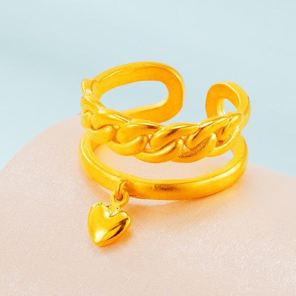 wedding rings fashion 24k gold heart engagement for women twist multilayer trendy jewelry wholesale, Slivery;golden
wedding rings fashion 24k gold heart engagement for women twist multilayer trendy jewelry wholesale, Slivery;golden