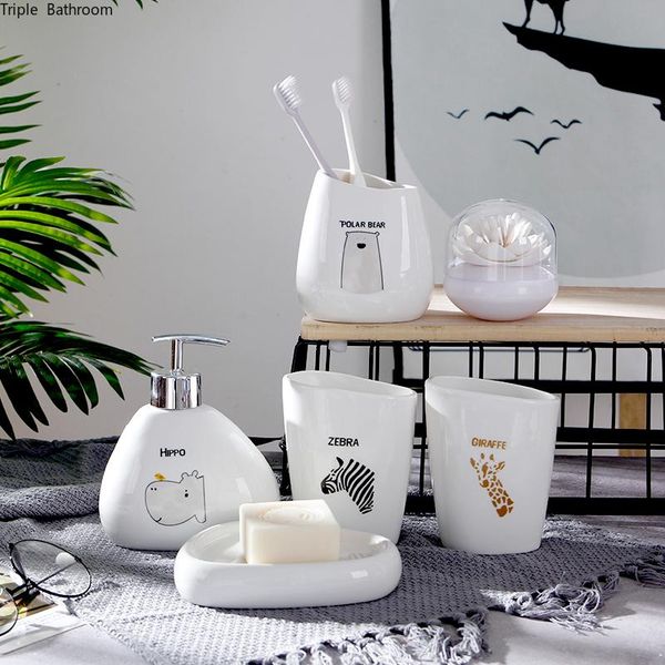 animal picture ceramic soap dispenser dish toothbrush holder gargle cup home bathroom accessories with pvc cotton swab box bath accessory se
animal picture ceramic soap dispenser dish toothbrush holder gargle cup home bathroom accessories with pvc cotton swab box bath accessory se