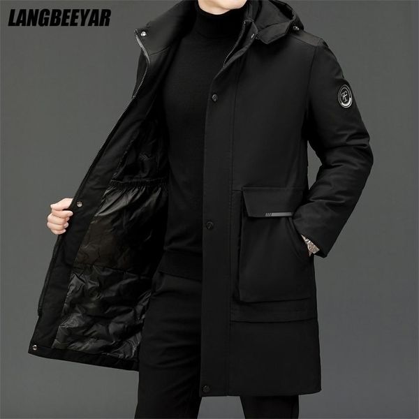 grade winter designer brand long casual fashion parka jacket men windbreaker outerwear thicken heavy coats clothes 211129, Black
grade winter designer brand long casual fashion parka jacket men windbreaker outerwear thicken heavy coats clothes 211129, Black
