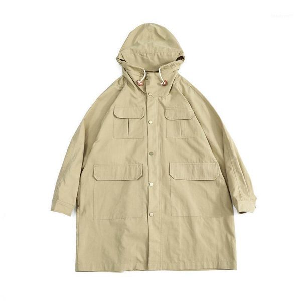 men's trench coats spring and autumn overalls urban outdoor multi-pocket coat cityboy solid color loose, Tan;black
men's trench coats spring and autumn overalls urban outdoor multi-pocket coat cityboy solid color loose, Tan;black