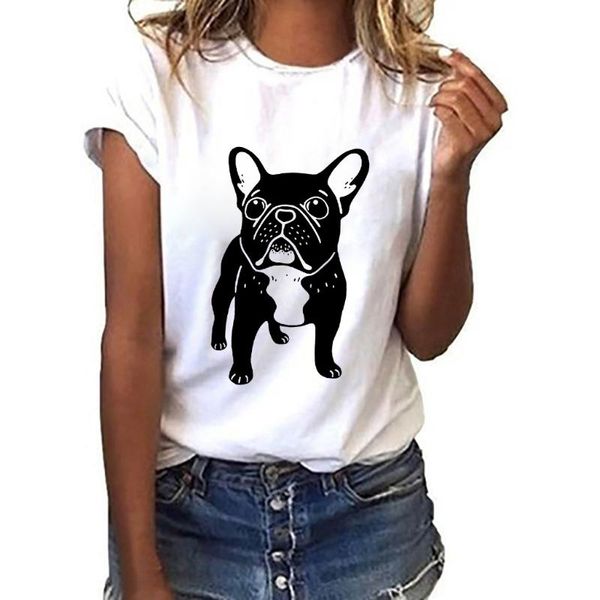women's t-shirt 2021 summer cute black pug print tshirt o-neck short sleeve ladies harajuku tee shirt femme, White
women's t-shirt 2021 summer cute black pug print tshirt o-neck short sleeve ladies harajuku tee shirt femme, White