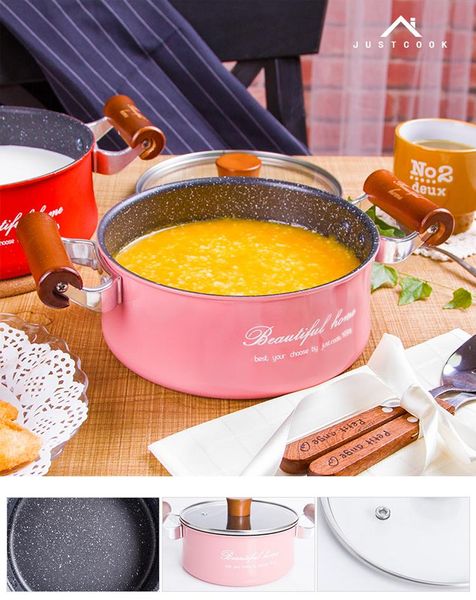 pans 16 cm lovely no-stick pot mini milk sauce chocolate soup heating general use for gas & induction cooker
pans 16 cm lovely no-stick pot mini milk sauce chocolate soup heating general use for gas & induction cooker