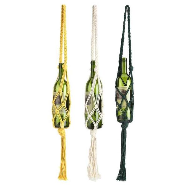 storage bags beer wine bottle holder bohemian style hand knitting cotton rope bottles hanging bag
storage bags beer wine bottle holder bohemian style hand knitting cotton rope bottles hanging bag