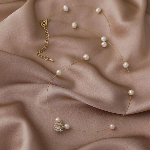 pendant necklaces 2021 korean temperament female jewelry simple rhinestones ball pearl necklace fashion women's accessories clavicle ch, Silver
pendant necklaces 2021 korean temperament female jewelry simple rhinestones ball pearl necklace fashion women's accessories clavicle ch, Silver