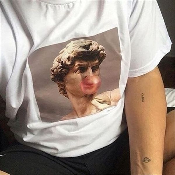 david bubble gum women tumblr fashion cute funny t-shirt grunge aesthetic printed tee 210512, White
david bubble gum women tumblr fashion cute funny t-shirt grunge aesthetic printed tee 210512, White