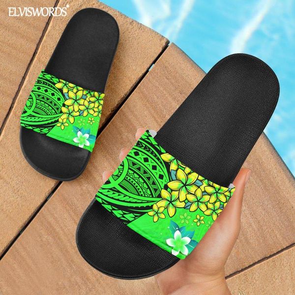 women durable rubber slippers hawaii plumeria with polynesian tribal pattern summer sandals for lady casual footwear, Black
women durable rubber slippers hawaii plumeria with polynesian tribal pattern summer sandals for lady casual footwear, Black