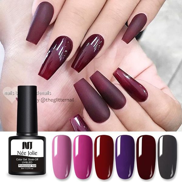 jolie 8ml matte color gel polish uv varnish soak off long lasting nail art coat manicures1, Red;pink
jolie 8ml matte color gel polish uv varnish soak off long lasting nail art coat manicures1, Red;pink