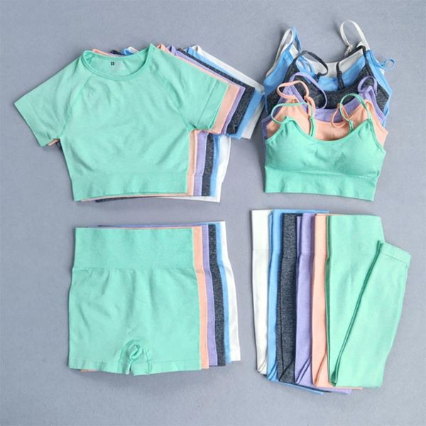 yoga outfit 1/4pcs seamless women set workout shirts sport pants bra gym clothing short crop high waist running leggings
yoga outfit 1/4pcs seamless women set workout shirts sport pants bra gym clothing short crop high waist running leggings