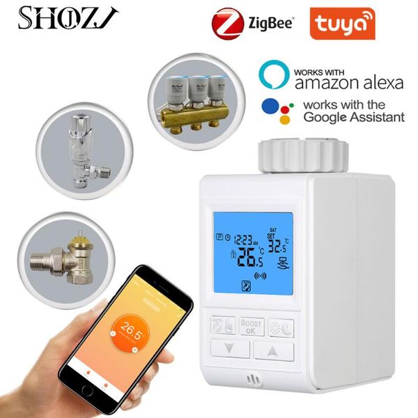 smart home control tuya trv thermostatic radiator valve temperature controller thermostat support alexa, google
smart home control tuya trv thermostatic radiator valve temperature controller thermostat support alexa, google
