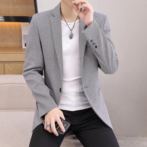 men's suits & blazers autumn small suit coat korean version of the trend handsome casual single western clothes on fall pattern, White;black
men's suits & blazers autumn small suit coat korean version of the trend handsome casual single western clothes on fall pattern, White;black