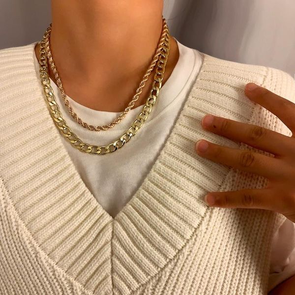 gold metal bohemian clavicle chain retro multilayer chokers necklace for women pendant necklaces, Silver
gold metal bohemian clavicle chain retro multilayer chokers necklace for women pendant necklaces, Silver