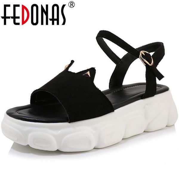 dress shoes fedonas 2021 classic rome round toe platforms women sandals buckle solid suede leather flats casual woman, Black
dress shoes fedonas 2021 classic rome round toe platforms women sandals buckle solid suede leather flats casual woman, Black