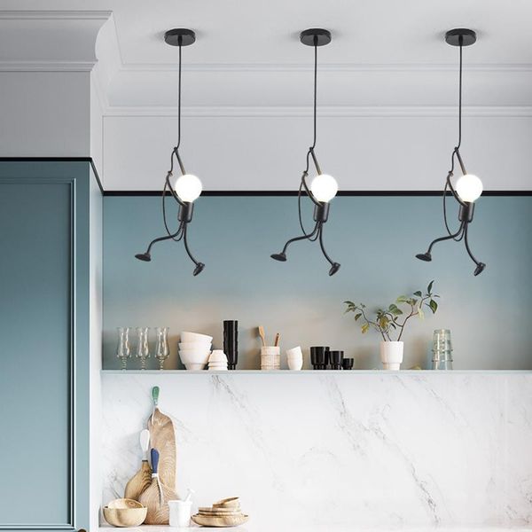 creative pendant lamp iron lights climbing man art hanging metal cord hanger home decor for room light lamps
creative pendant lamp iron lights climbing man art hanging metal cord hanger home decor for room light lamps