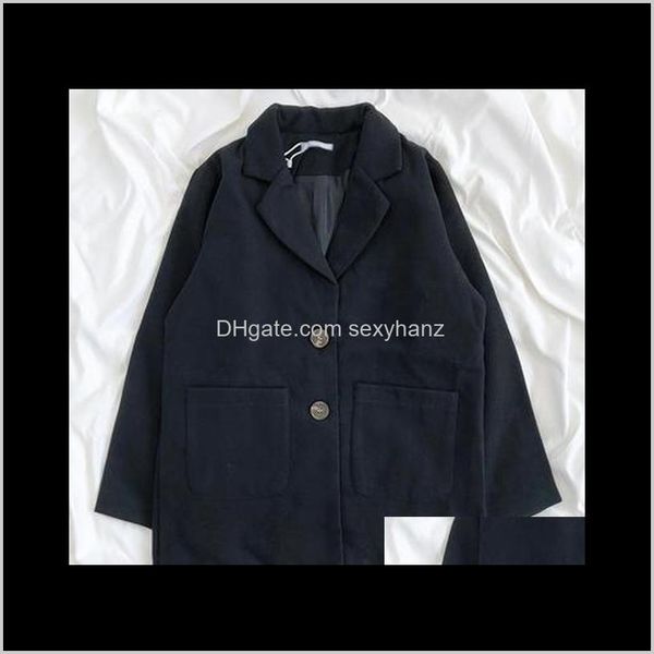 suits & blazers womens clothing apparel drop delivery 2021 vintage chic thicken blazer women autumn winter long sleeve pockets korean style, White;black
suits & blazers womens clothing apparel drop delivery 2021 vintage chic thicken blazer women autumn winter long sleeve pockets korean style, White;black