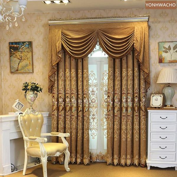 curtain & drapes custom hollow embroidered chenille high-class living room coffee gold cloth blackout valance tulle panel c440
curtain & drapes custom hollow embroidered chenille high-class living room coffee gold cloth blackout valance tulle panel c440