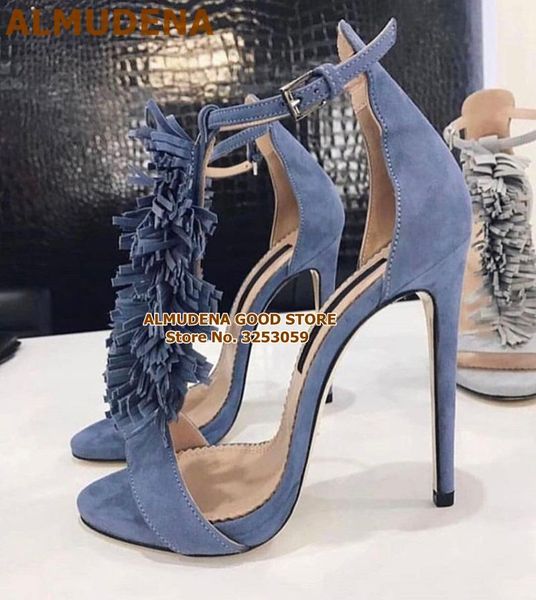 women stiletto heels fringe fluffy gladiator sandals thin high heel strap tassel dress shoes vogue evening party pumps, Black
women stiletto heels fringe fluffy gladiator sandals thin high heel strap tassel dress shoes vogue evening party pumps, Black