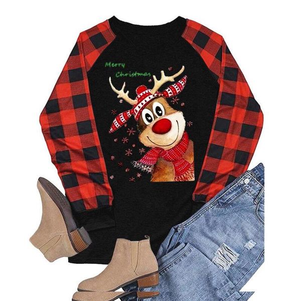 women's t-shirt cut christmas deer santa print red white patchwork long sleeve lovely t shirt women fashion casual clothes
women's t-shirt cut christmas deer santa print red white patchwork long sleeve lovely t shirt women fashion casual clothes
