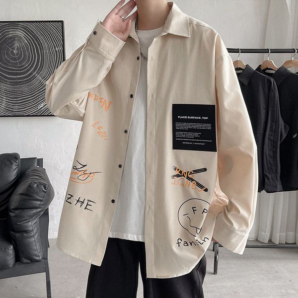 men's casual shirts privathinker spring autumn shirt long sleeve graffiti oversized men korean style fashion harajuku clothing x50, White;black
men's casual shirts privathinker spring autumn shirt long sleeve graffiti oversized men korean style fashion harajuku clothing x50, White;black