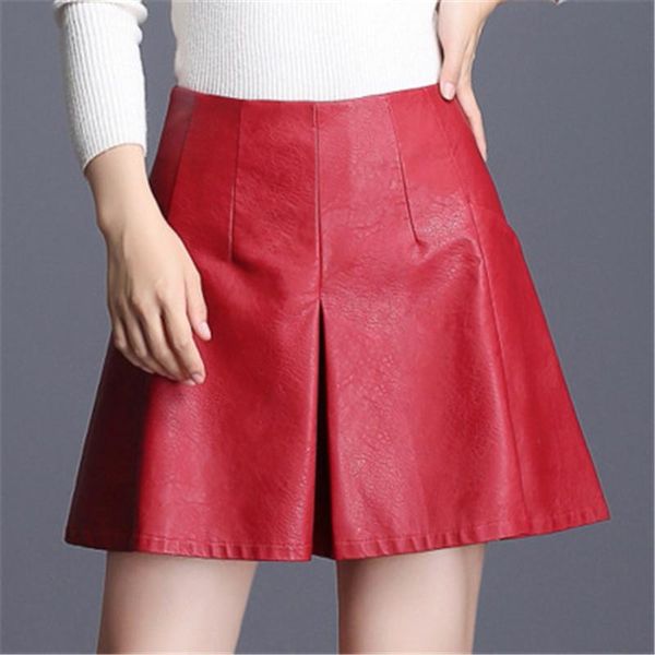 women's shorts pu leather women high waist zipper a line skirts female spring loose solid color plus size m-4xl ds8038, White;black
women's shorts pu leather women high waist zipper a line skirts female spring loose solid color plus size m-4xl ds8038, White;black