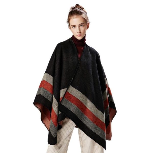 scarves ladies scarf split cashmere fleece jacquard weave europe and the united states outdoor travel warm shawl catwalk show cloak, Blue;gray
scarves ladies scarf split cashmere fleece jacquard weave europe and the united states outdoor travel warm shawl catwalk show cloak, Blue;gray