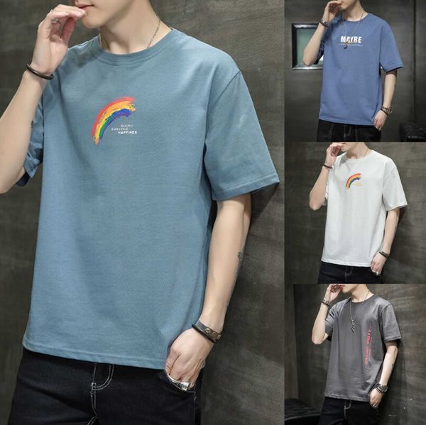 sleeve short t-shirt men's summer 2021 trend ins fashion brand white half cloth pure cotton wear, White;black
sleeve short t-shirt men's summer 2021 trend ins fashion brand white half cloth pure cotton wear, White;black
