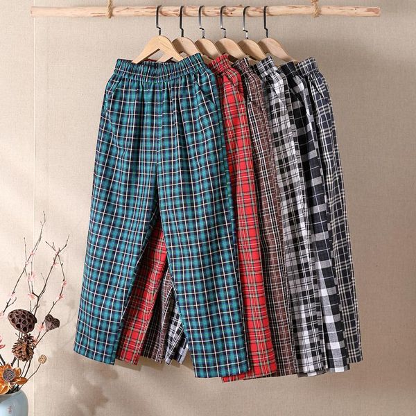 women's pants & capris cotton linen plaid streetwear women spring summer elastic waist casual harem trouser vintage loose linens capri, Black;white
women's pants & capris cotton linen plaid streetwear women spring summer elastic waist casual harem trouser vintage loose linens capri, Black;white