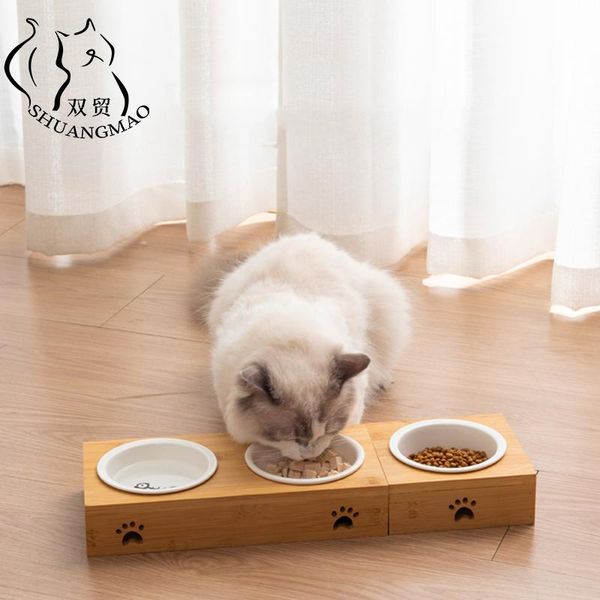 pet cat feeder ceramic for dog bowl water double mouth wooden stand stainless steel feeding bowls kitten dogs products & feeders
pet cat feeder ceramic for dog bowl water double mouth wooden stand stainless steel feeding bowls kitten dogs products & feeders