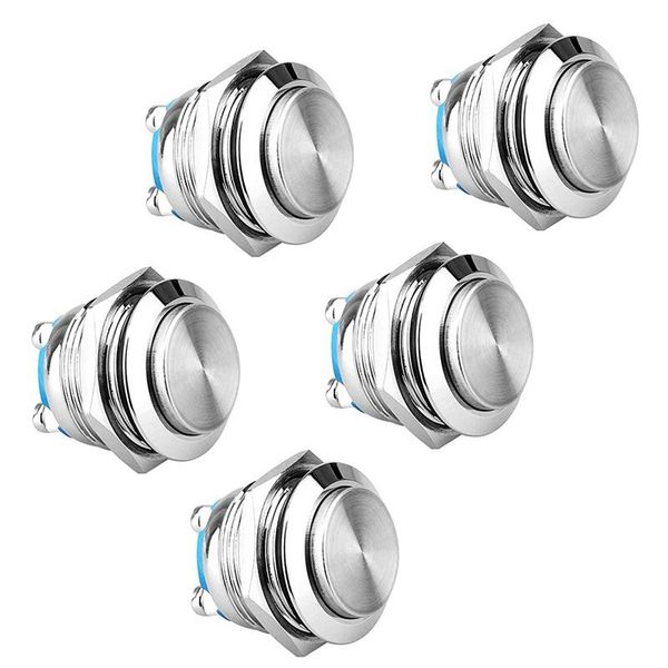 smart home control 5pcs 19mm high round cap waterproof momentary metal push button switch flush screw terminals 250v 3a 1no spst
smart home control 5pcs 19mm high round cap waterproof momentary metal push button switch flush screw terminals 250v 3a 1no spst