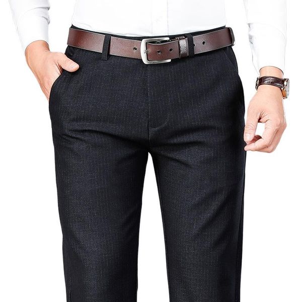 men's suits & blazers autum striped men suit pants black business formal trousers for clothing 2021 arrival straight high waist male, White;black
men's suits & blazers autum striped men suit pants black business formal trousers for clothing 2021 arrival straight high waist male, White;black