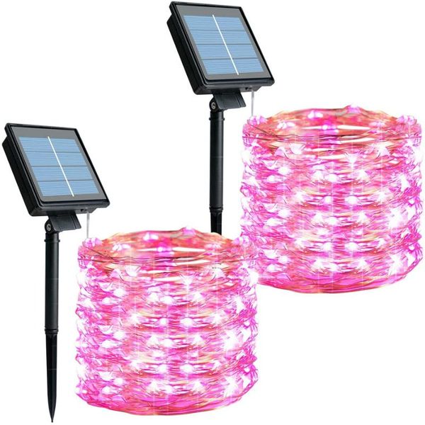 solar lamps 2 pack powered pink fairy glowing garland home decoration copper wire lamp for christmas year wedding birthday party
solar lamps 2 pack powered pink fairy glowing garland home decoration copper wire lamp for christmas year wedding birthday party