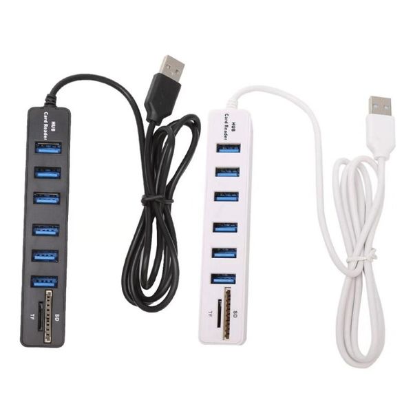 hubs usb hub 2.0 multi splitter high speed 6 ports hab tf sd card reader all in one for computer phone
hubs usb hub 2.0 multi splitter high speed 6 ports hab tf sd card reader all in one for computer phone