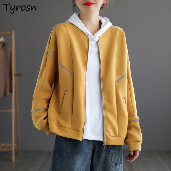 women's jackets basic women stand collar all-match loose outwear zippers cotton long sleeve coats korean style woman jacket arrival, Black;brown
women's jackets basic women stand collar all-match loose outwear zippers cotton long sleeve coats korean style woman jacket arrival, Black;brown