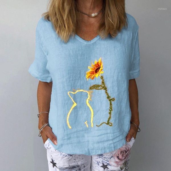 women's blouses & shirts cartoon women blouse v-neck fashion streetwear floral summer 2021, White
women's blouses & shirts cartoon women blouse v-neck fashion streetwear floral summer 2021, White