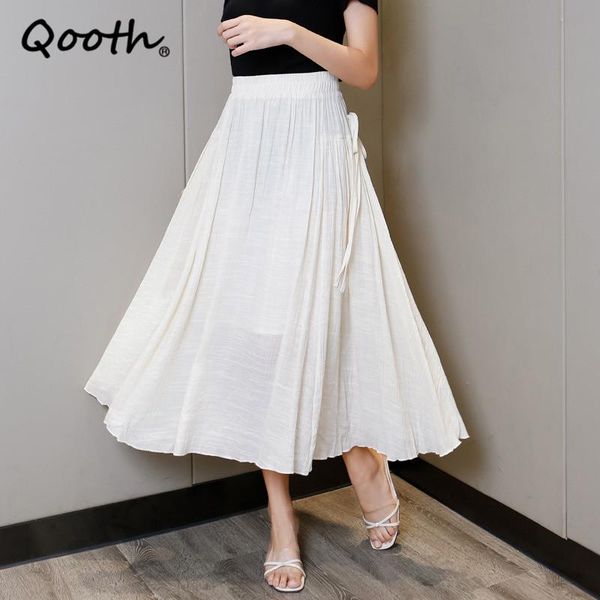 skirts qooth solid retro lace-up pleated skirt high-waist straps big swing cotton linen summer mid-length a-line qt841, Black
skirts qooth solid retro lace-up pleated skirt high-waist straps big swing cotton linen summer mid-length a-line qt841, Black