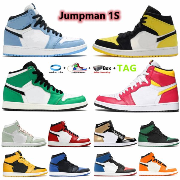 Mens 1 high OG basketball shoes 1s University Blue Chicago Lucky Green Volt Gold Yellow Toe Seafoam Shadow men women Sneakers trainers
Mens 1 high OG basketball shoes 1s University Blue Chicago Lucky Green Volt Gold Yellow Toe Seafoam Shadow men women Sneakers trainers