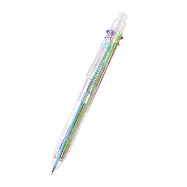 creative stationery multicolor ballpoint pen multifunctional press color personality oil 6 in 1 1pc pens, Blue;orange
creative stationery multicolor ballpoint pen multifunctional press color personality oil 6 in 1 1pc pens, Blue;orange