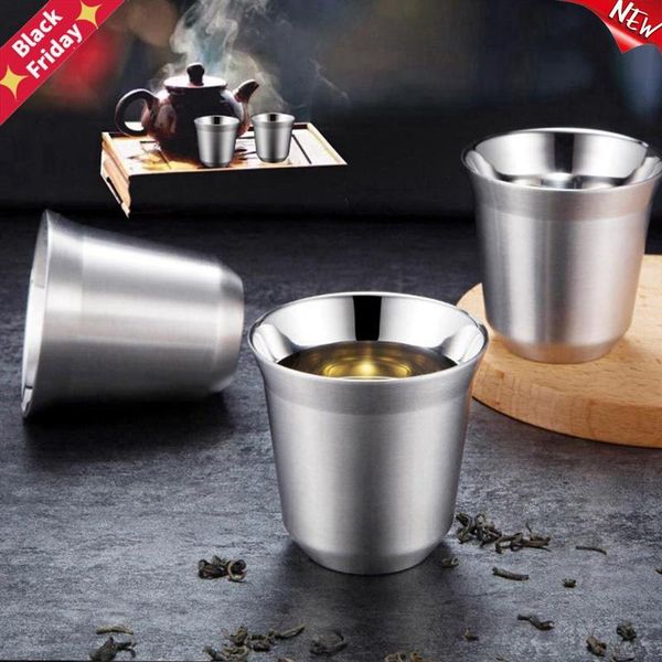 51-100ml espresso mugs double wall stainless steel cups set,insulated coffee last for years easy clean
51-100ml espresso mugs double wall stainless steel cups set,insulated coffee last for years easy clean