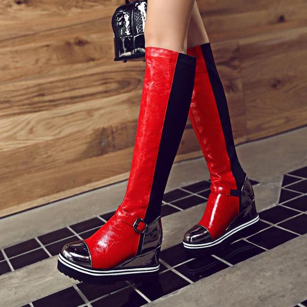 boots increase heel will code woman spelling color high patent leather, Black
boots increase heel will code woman spelling color high patent leather, Black