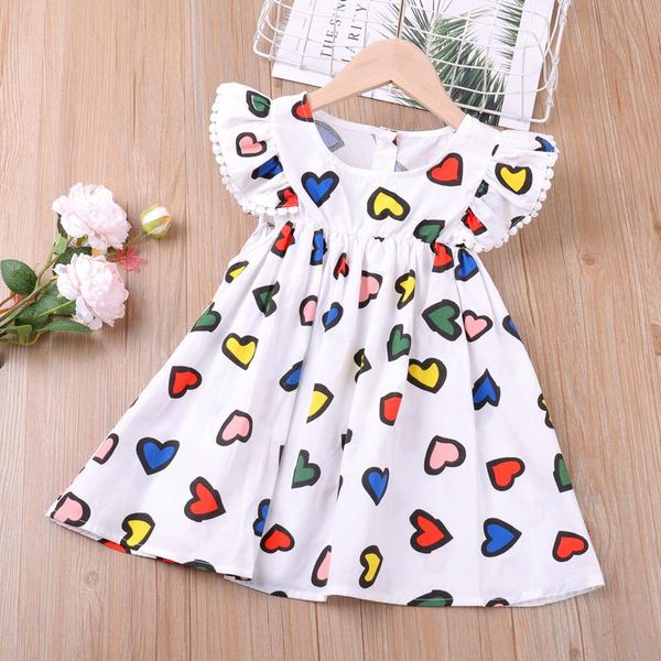 dress 2021 summer light dresses heart shape print flying sleeve for girls kids clothes children's girl's, Red;yellow
dress 2021 summer light dresses heart shape print flying sleeve for girls kids clothes children's girl's, Red;yellow