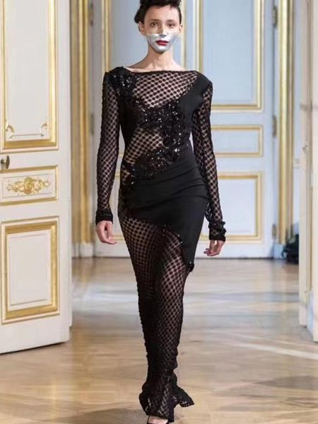 casual dresses autumn women black long sleeve bandage dress hollow out club celebrity runway party bodycon floor-length, Black;gray
casual dresses autumn women black long sleeve bandage dress hollow out club celebrity runway party bodycon floor-length, Black;gray